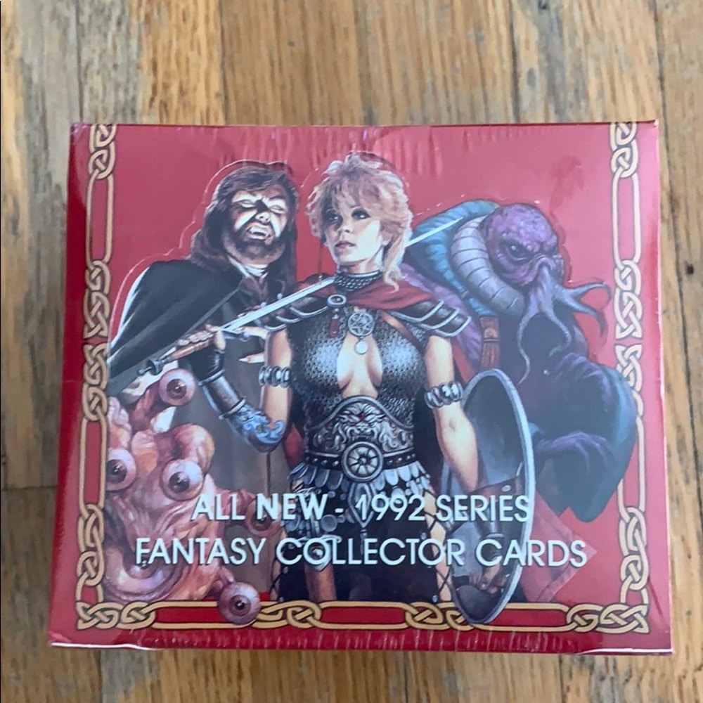 1992 Advanced D&D fantasy sealed box cardpacks TSR